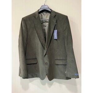 52R BNWT Mens Stafford Signature Corduroy Suit Blazer Jacket in Plymouth Green